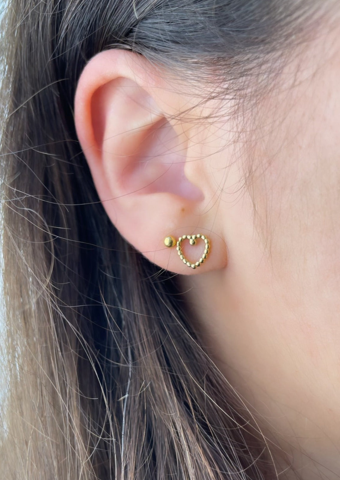 ARREN - Boucles d'oreilles coeur doré