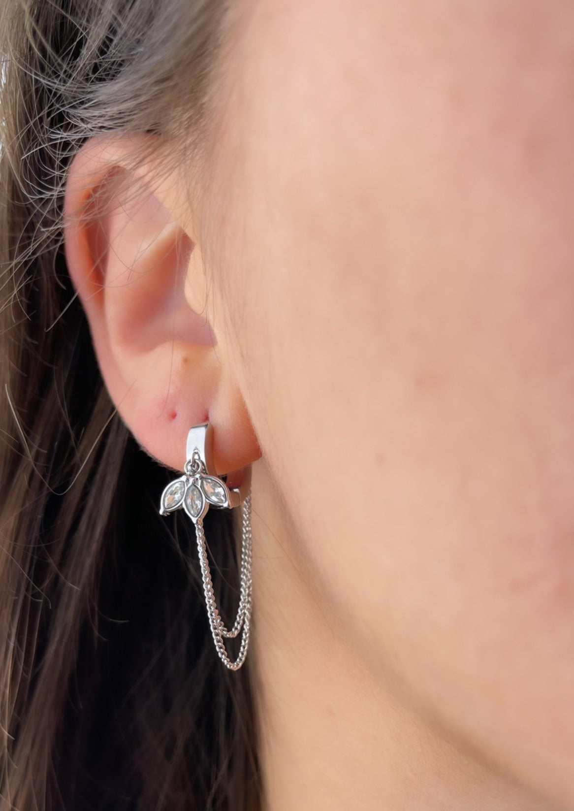 KIARA - Boucles d'oreilles type créoles et zirconias