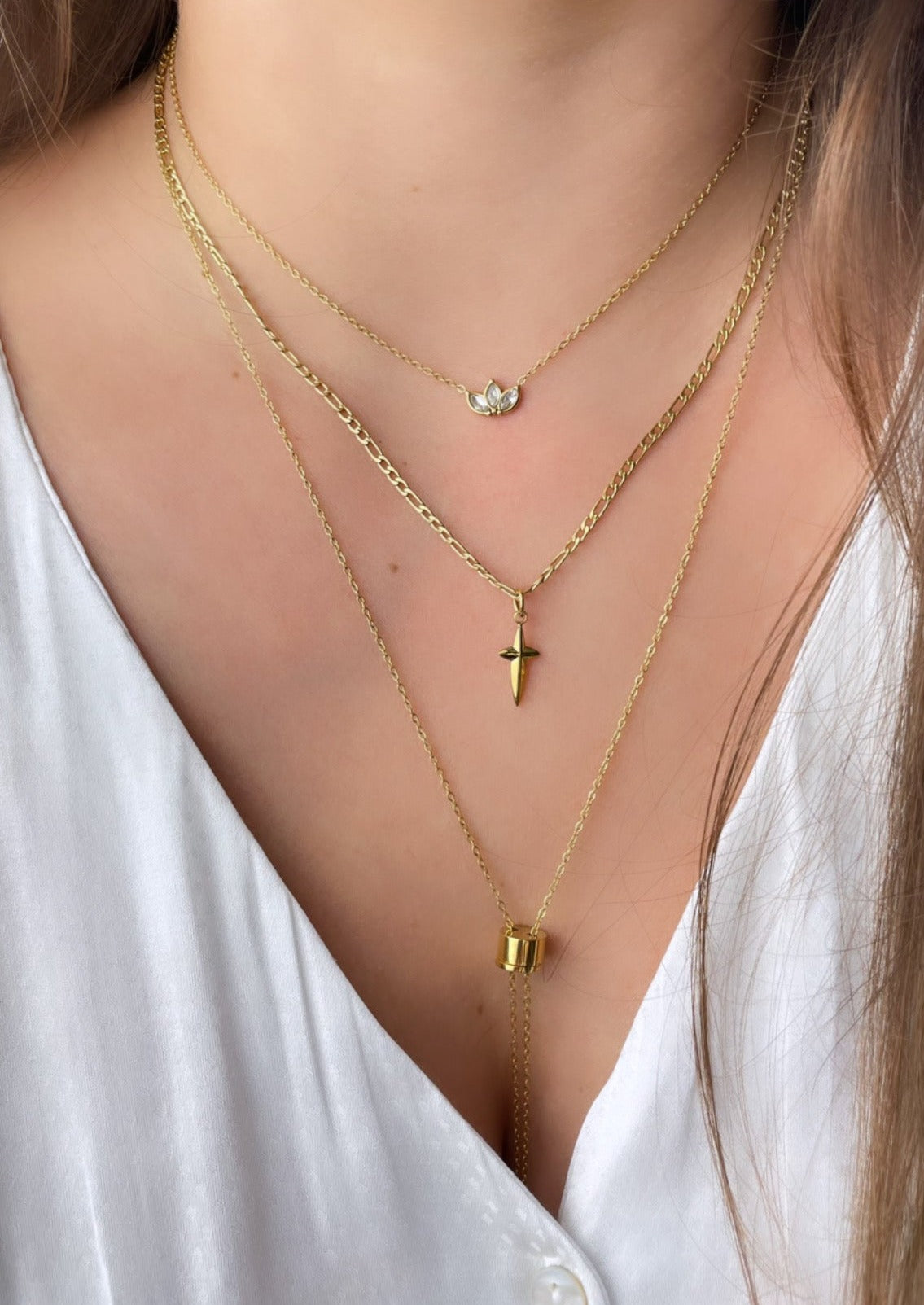 DOLI - Collier maille figaro et pendentif étoilé