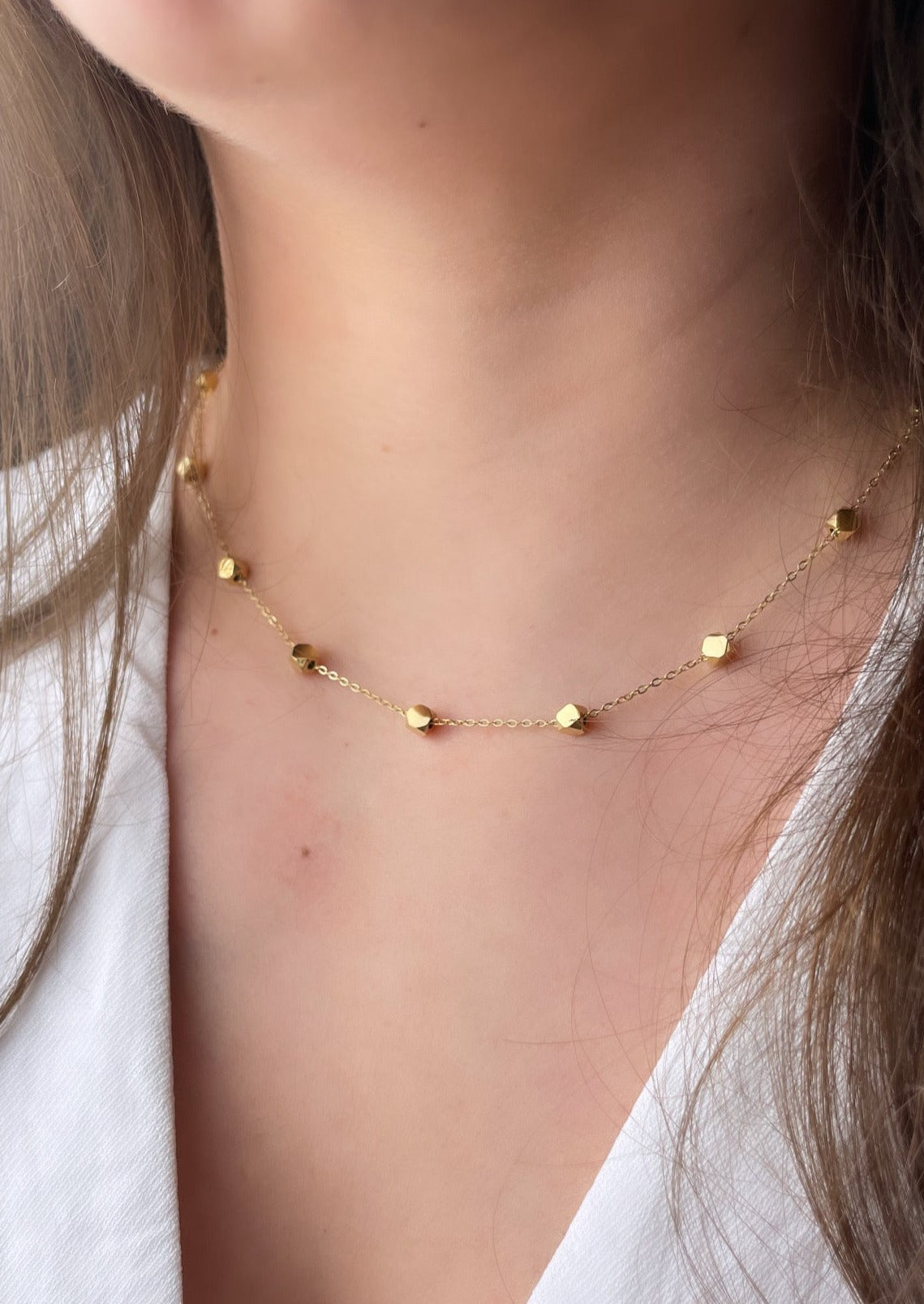 ROXANE - Collier avec pampilles cubiques