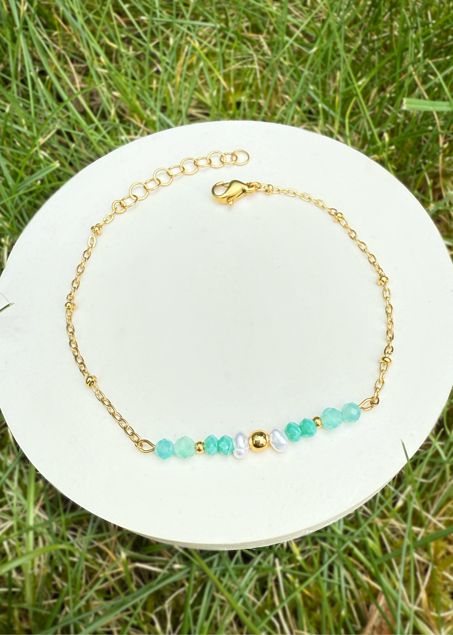 NINON - Bracelet perles d'eau douce et pierres fines