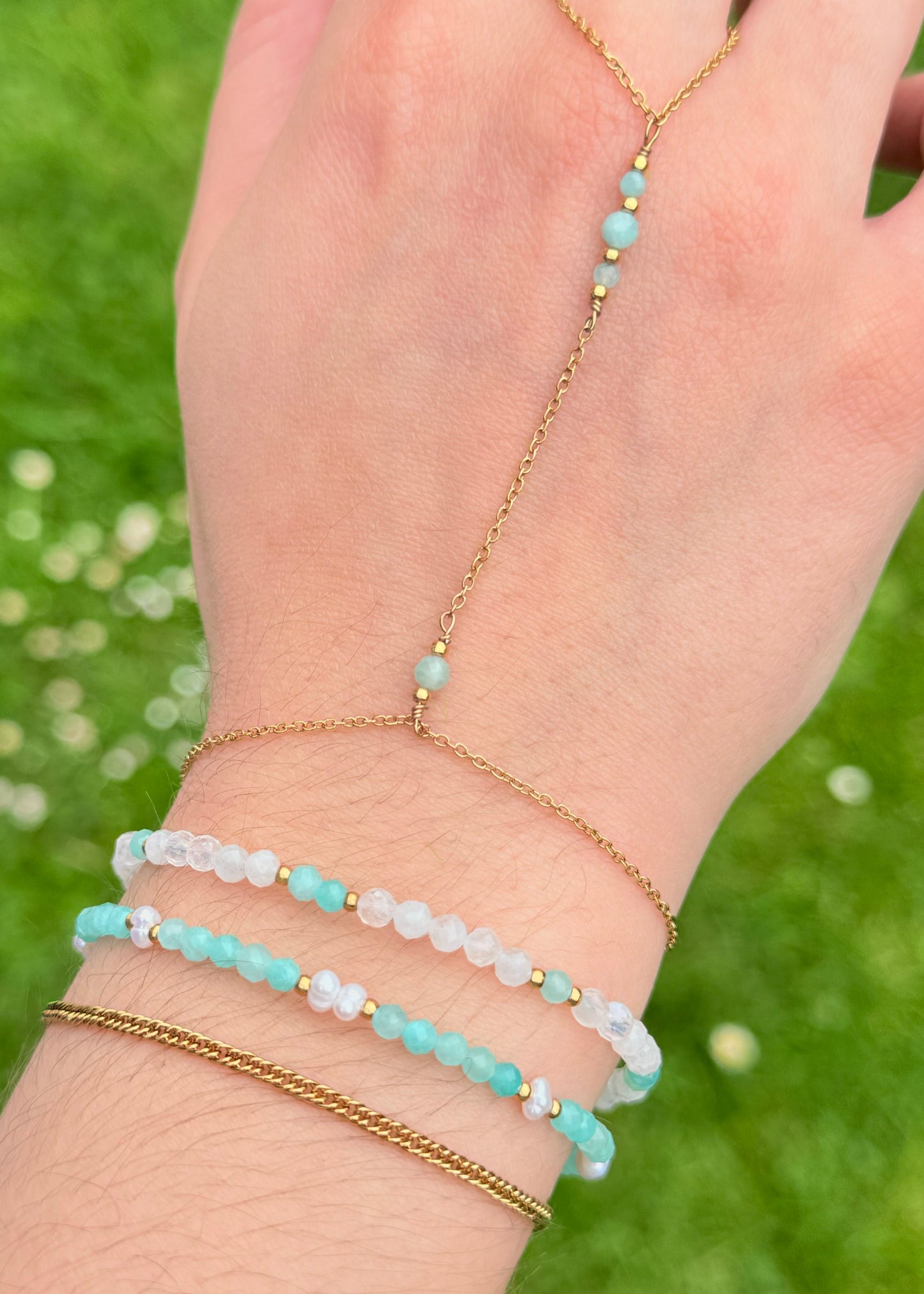 Katalina - Bracelet pierres naturelles et perles d’eau douce