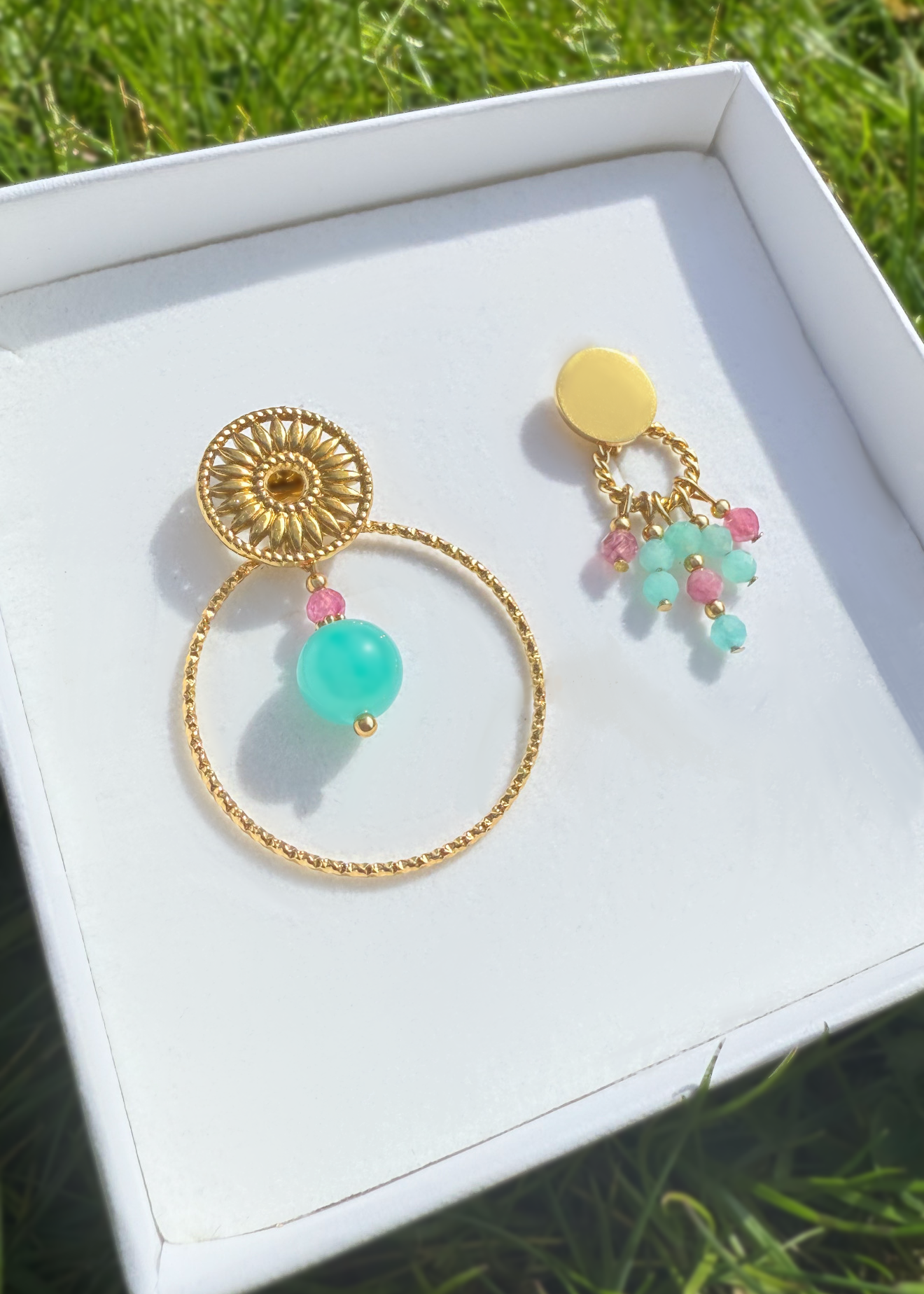 SUN - Boucles d’oreilles pierres fines