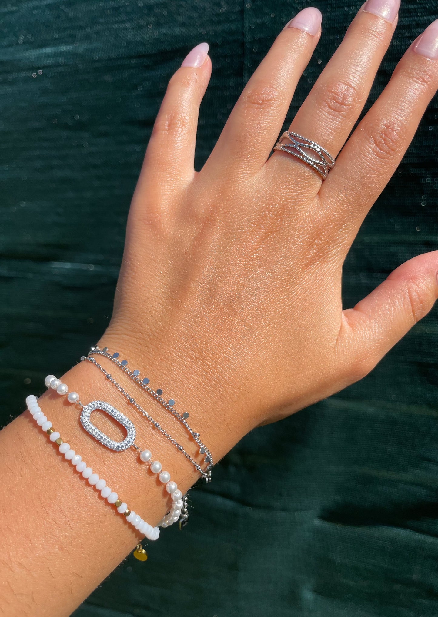 BRILLANCE - Bracelet perles et strass