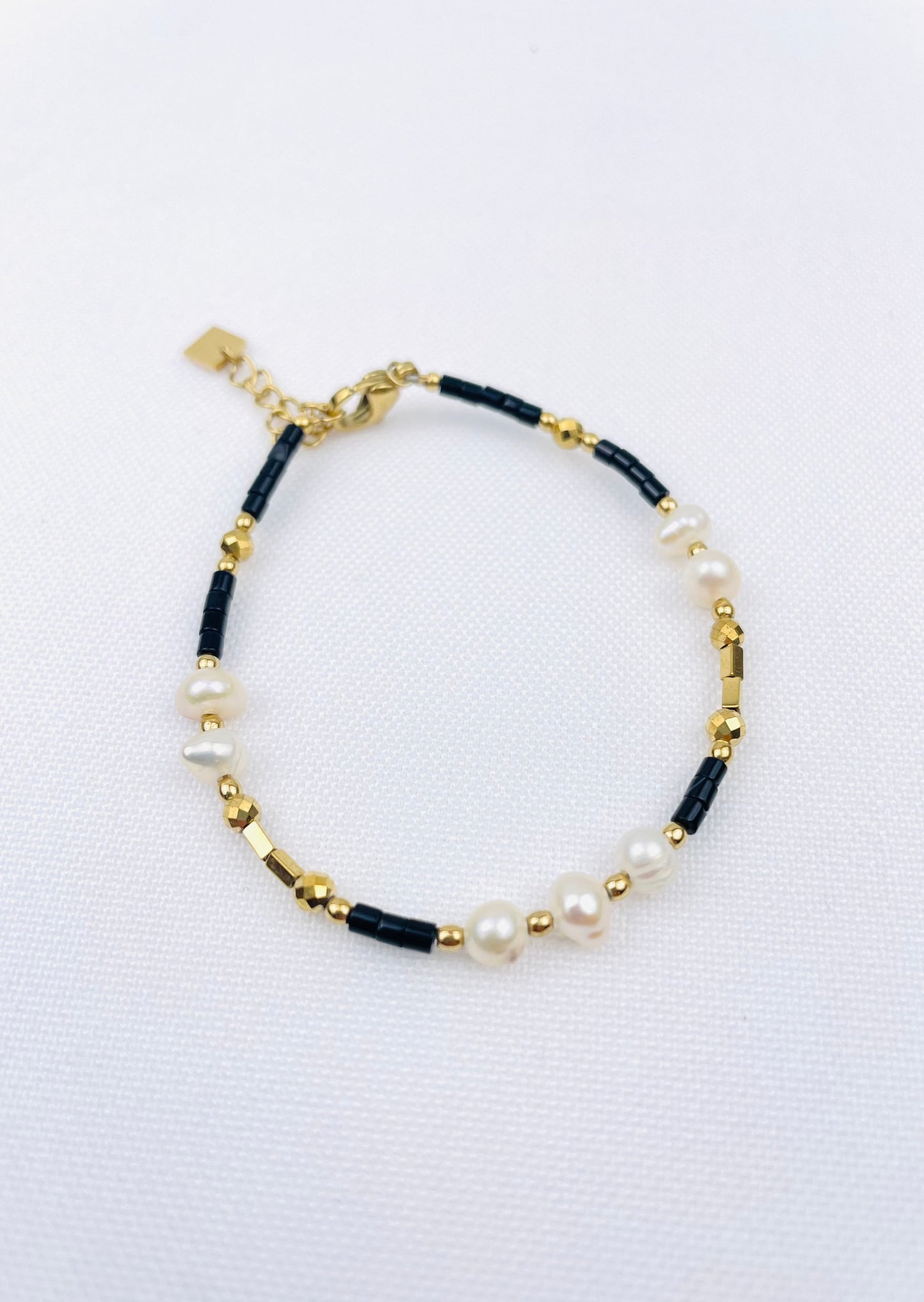 NAOMIE - Bracelet pierres naturelles et perles d'eau douce
