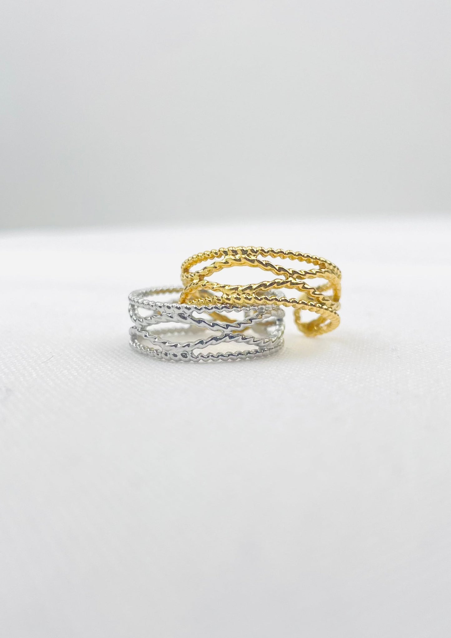 LANSANA - Bague aux formes géométriques