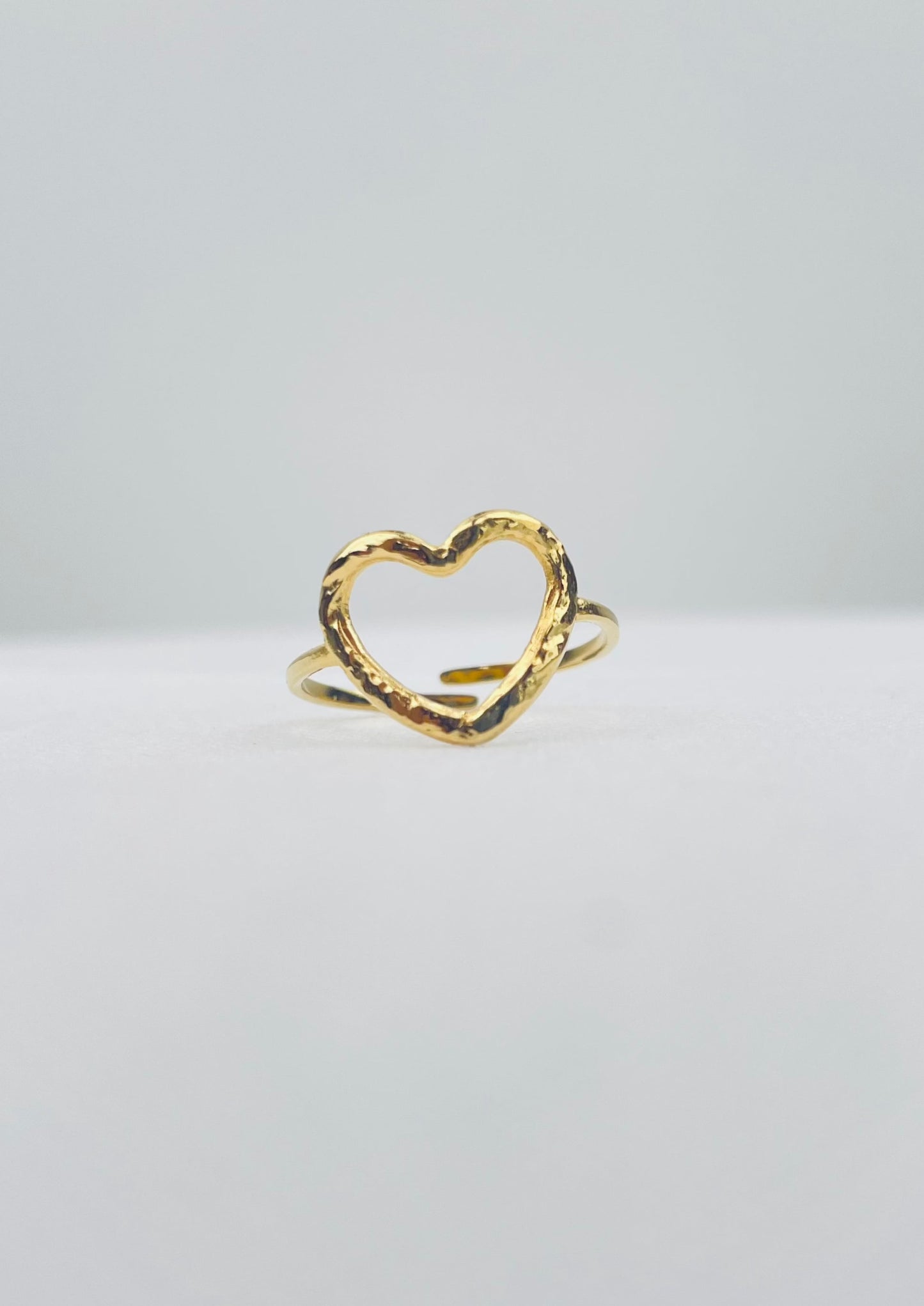 EDEN - Bague dorée coeur