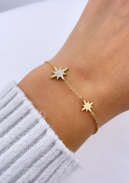 CELESTA - Bracelet avec étoiles et zirconias