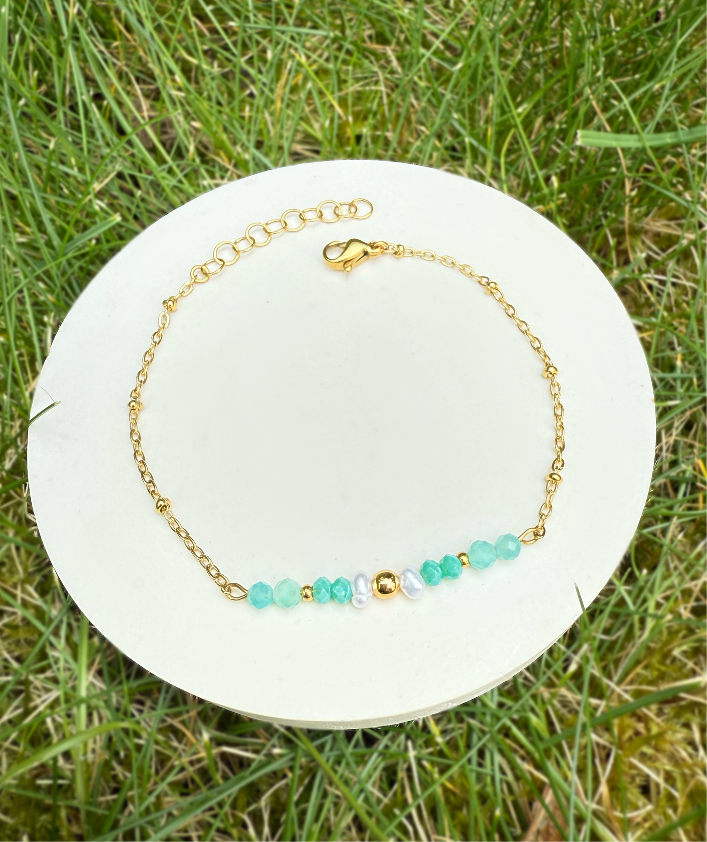 NINON - Bracelet perles d'eau douce et pierres fines