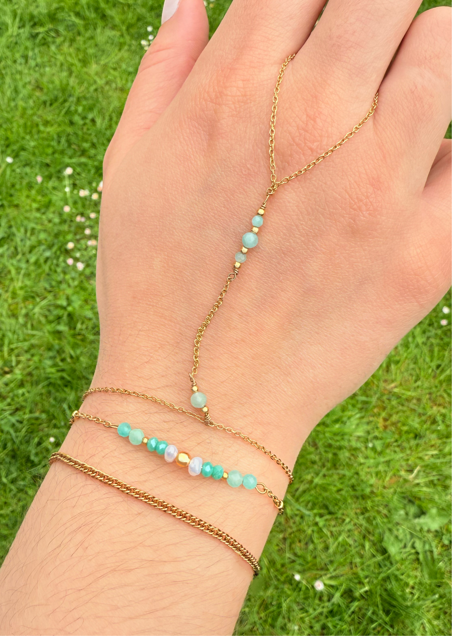 NINON - Bracelet perles d'eau douce et pierres fines