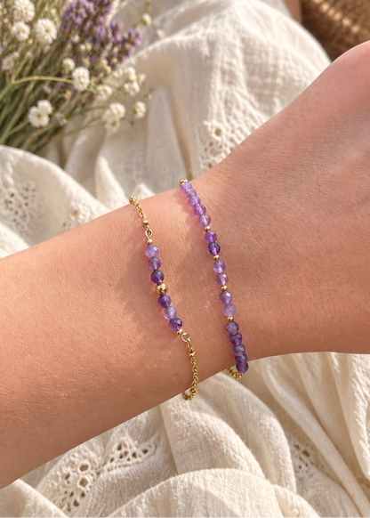 Bracelet Amethyste femme 