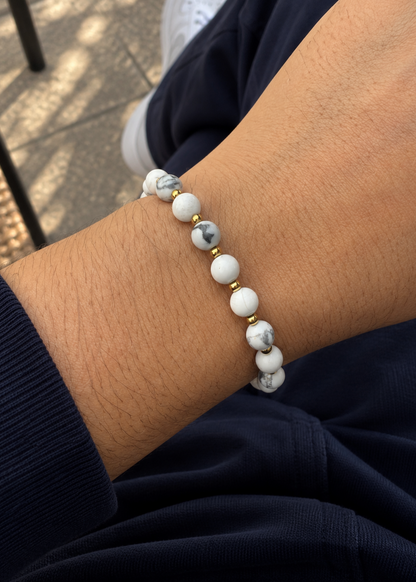 Bracelet Howlite femme