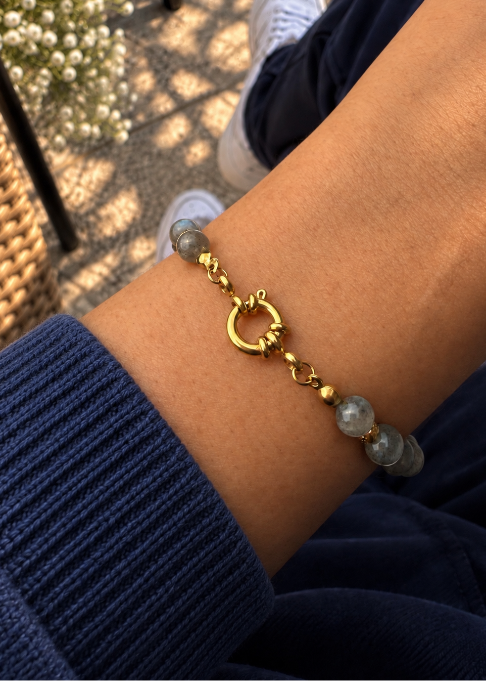 Bracelet Labradorite femme - fait main