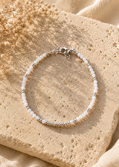 Bracelet Nacre argenté