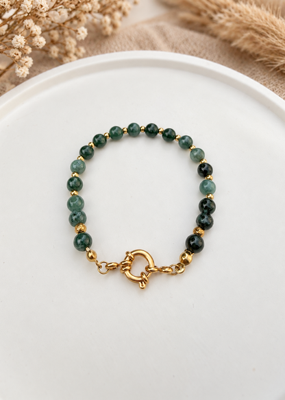 Bracelet en Jade vert du Guatemala