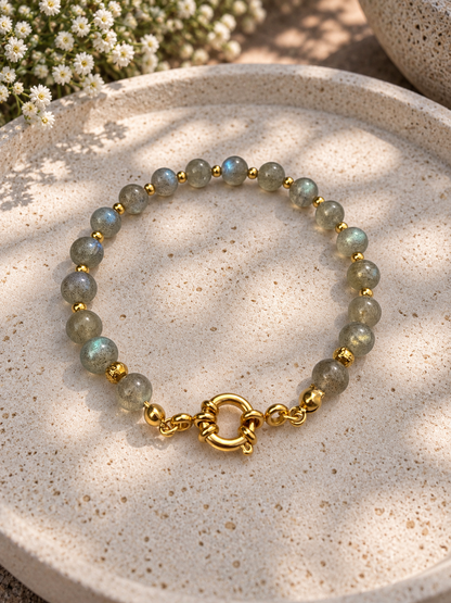 Bracelet pierre naturelle - Labradorite 