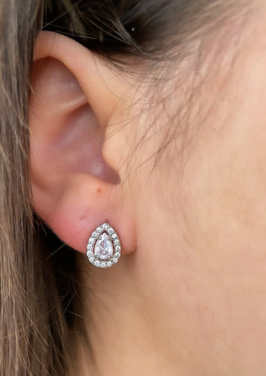 DROP - Boucles d'oreilles avec pierres ovales