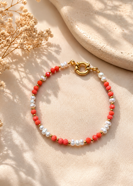 EVALIA - Bracelet perles d’eau douce et ses perles colorées