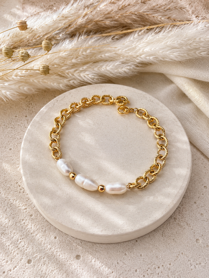 PEONIE - Bracelet et perles d'eau douce
