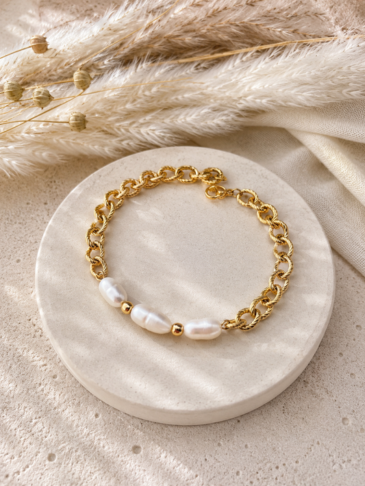 PEONIE - Bracelet et perles d'eau douce