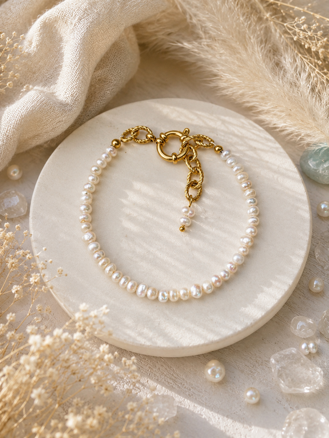 JESSY - Bracelet et perles d'eau douce