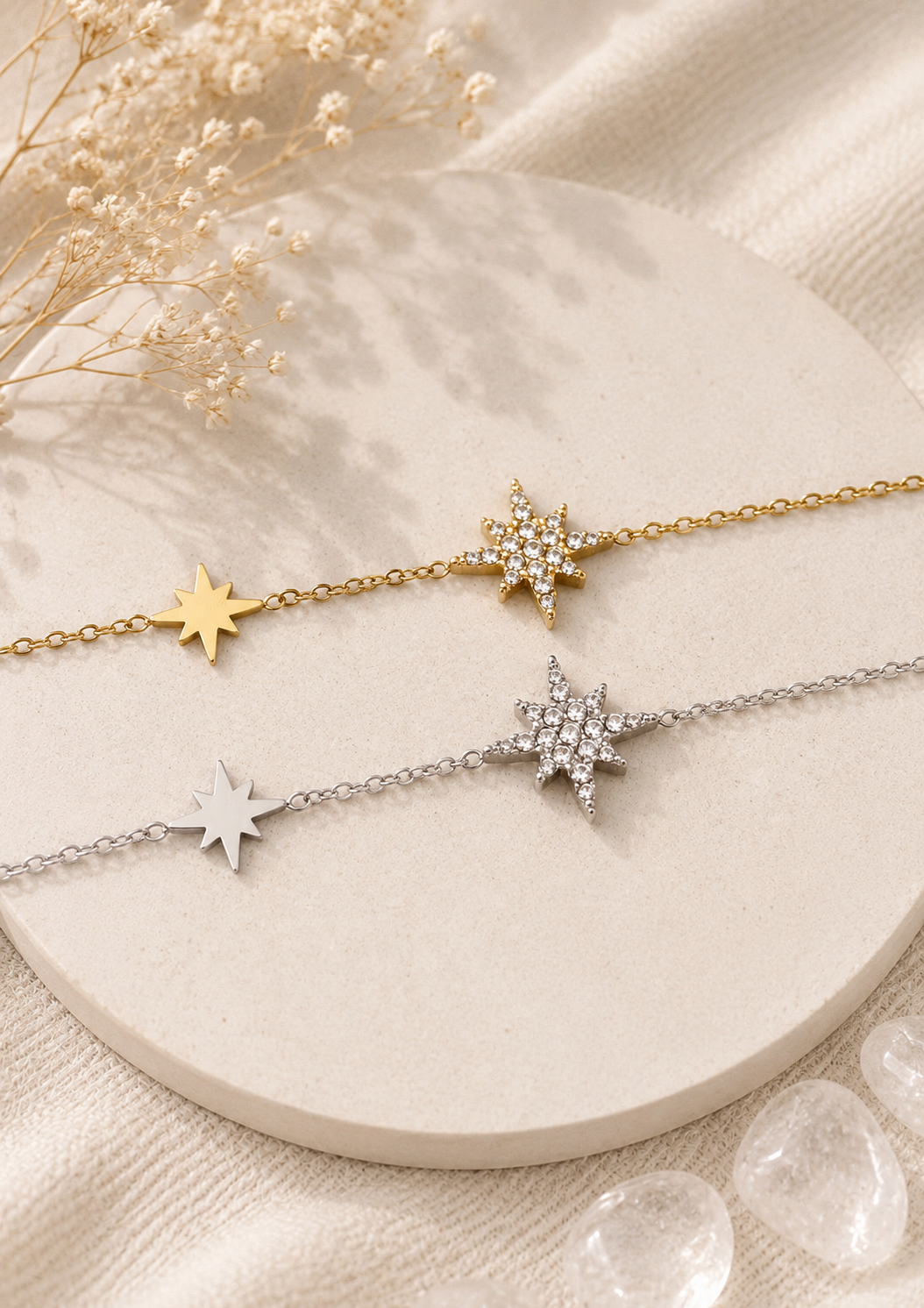 CELESTA - Bracelet avec étoiles et zirconias