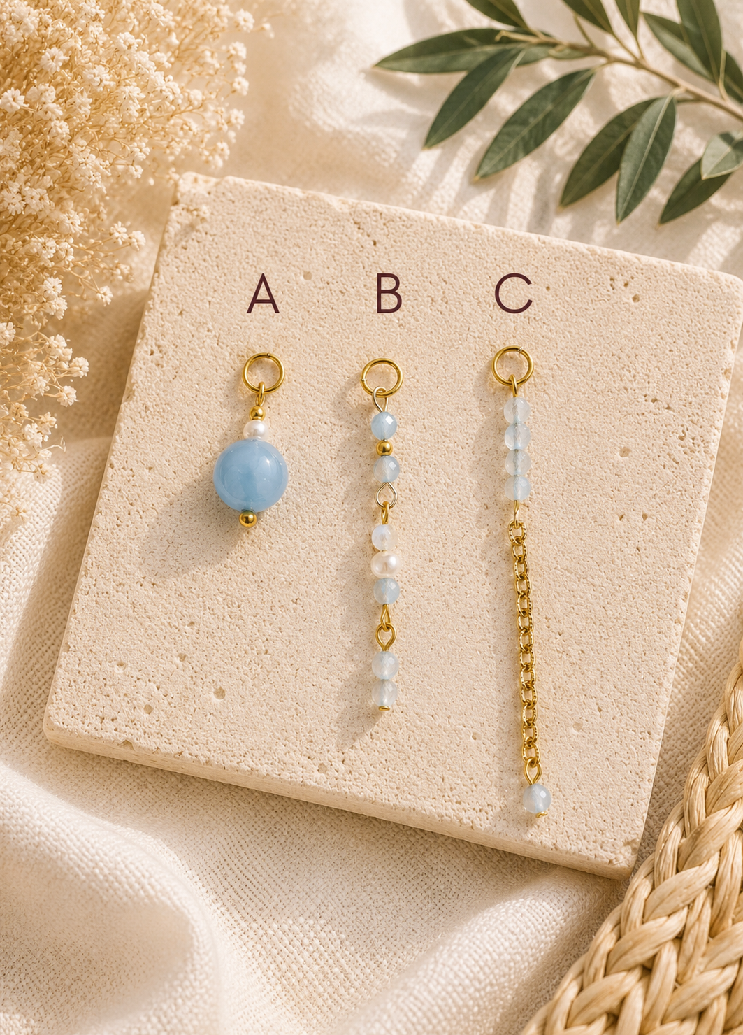 Aquamarine Charms (sold individually)
