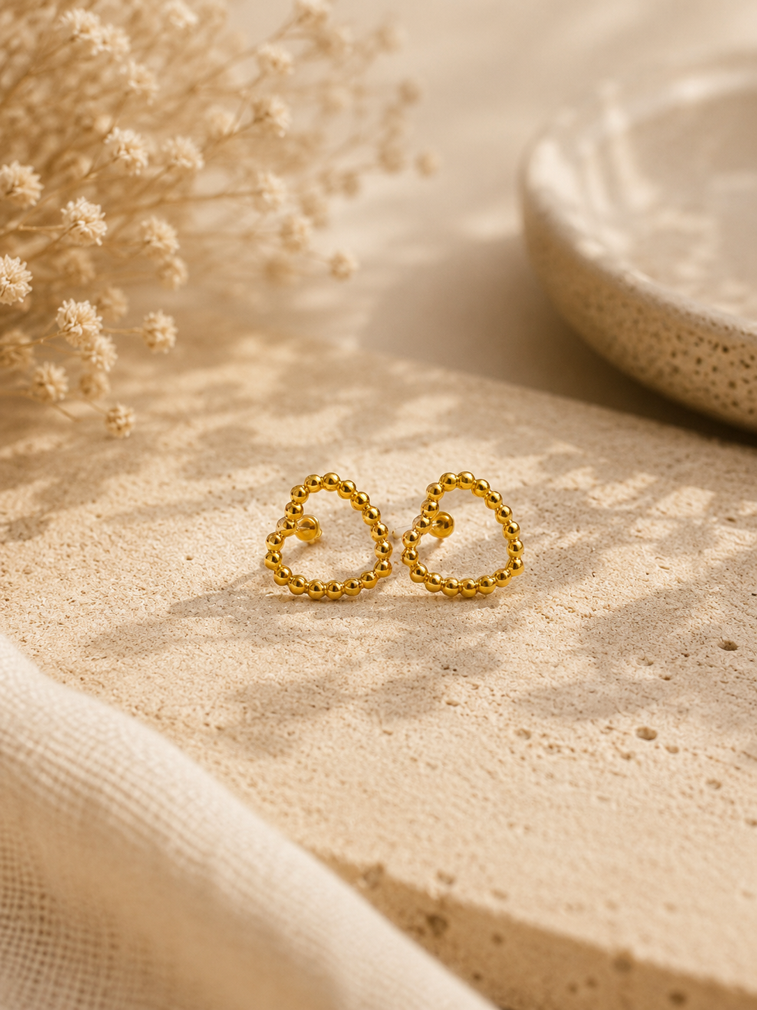 ARREN - Boucles d'oreilles coeur doré