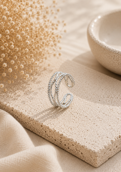 LANSANA - Bague aux formes géométriques