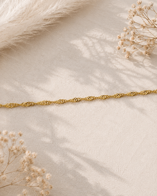 TWIST - Bracelet doré torsadé
