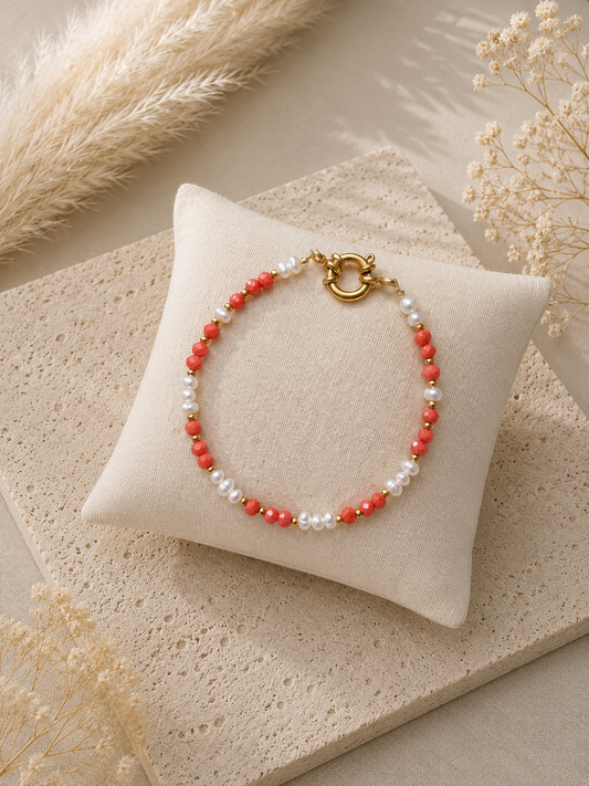 EVALIA - Bracelet perles d’eau douce et ses perles colorées