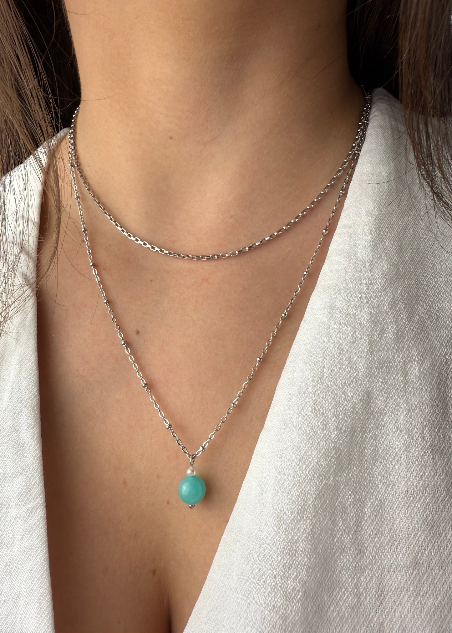 PIPA - Necklace and natural stone