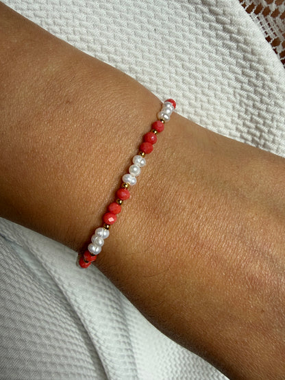 EVALIA - Bracelet perles d’eau douce et ses perles colorées