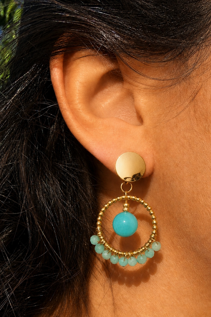 Paloma - Boucles d'oreilles Amazonite